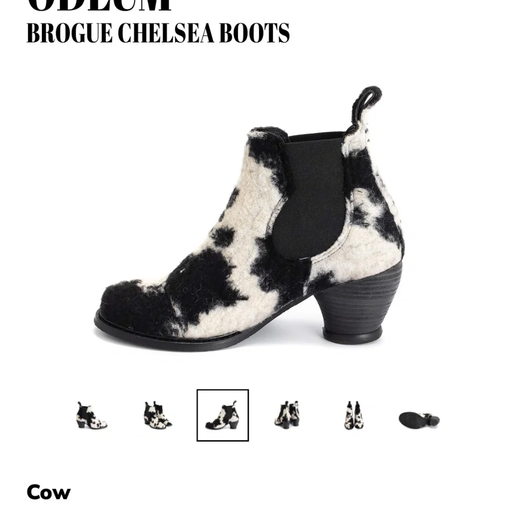 John Fluevog x Anna Sui Odlum Brogue Chelsea Boot - Picture 2 of 13